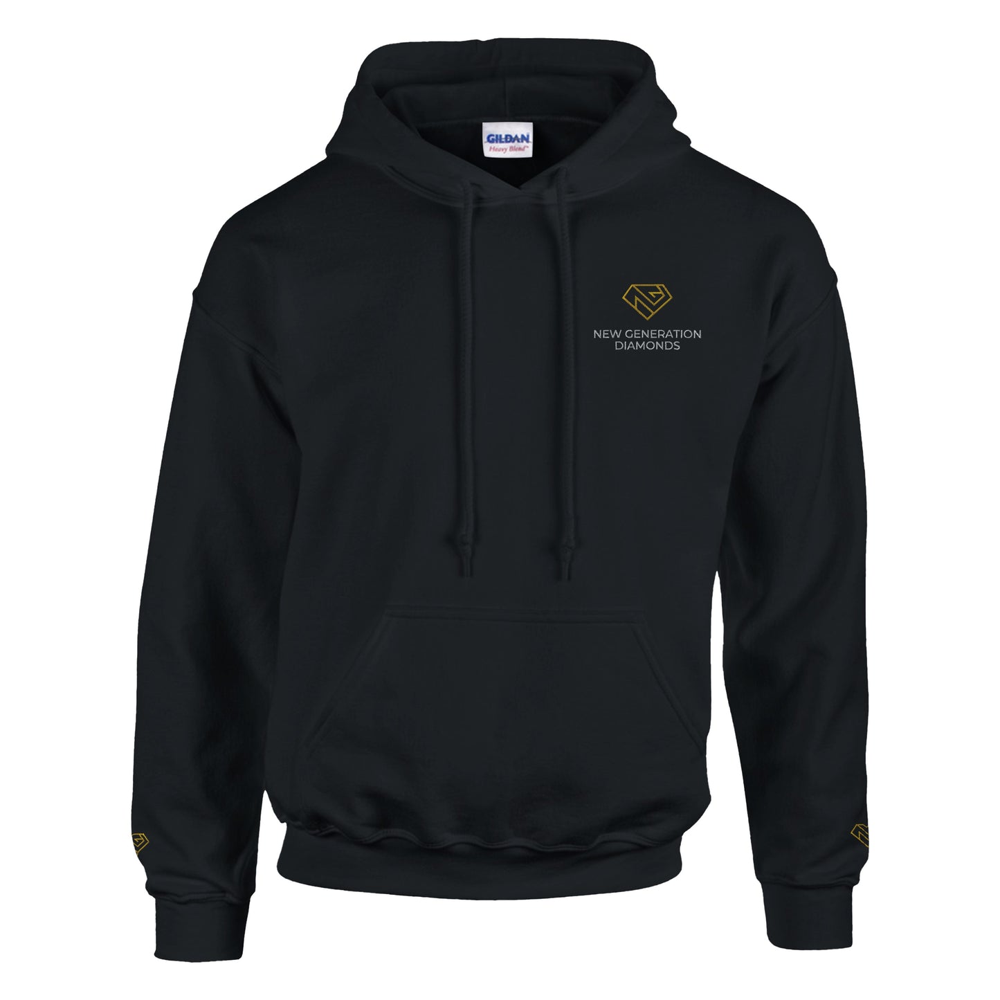 NGD logóval hímzett kapucnis pulóver UNISEX