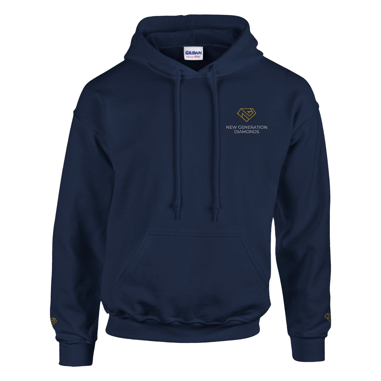 NGD logóval hímzett kapucnis pulóver UNISEX